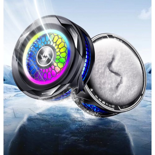 SL-25 15W High Power Mobile Phone Cooler Radiator With Magnetic/Clip, Fast Ice Cooling, And RGB Led Light